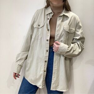Vintage Cream Wrangler Shacket